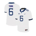 Men's West Virginia Mountaineers NCAA #6 Scottie Young White Authentic Nike Stitched College Football Jersey YM15H48ET